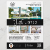 実在Estate House for Sale Logo QR チラシ (正面)