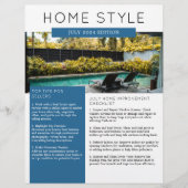 実在Estate July Newsletterプロモーション農業 チラシ (正面)