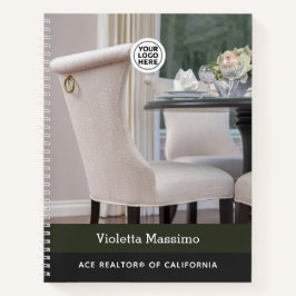 実在Estate LogoとPhotoノートブパーソナライズされたック ノートブック