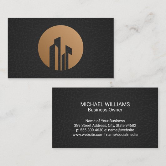 実在Estate Logoアイコン 名刺 (正面/裏面)