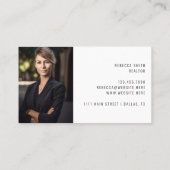 実在Estate Logo Photo Listing Agent不動産仲介業者 名刺 (裏面)