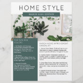 実在Estate March Newsletterプロモーション チラシ (正面)