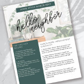 実在Estate March Newsletterプロモーション チラシ