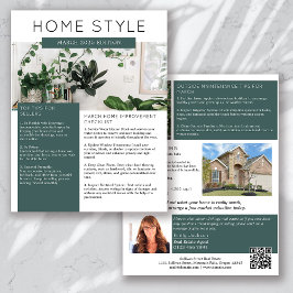 実在Estate March Newsletterプロモーション チラシ