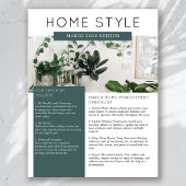 実在Estate March Newsletterプロモーション チラシ