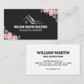 実在Estate Metalロゴ |花 名刺 (正面/裏面)