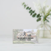 実在Estate Metalロゴ |近所の家 名刺 (スタンド正面)