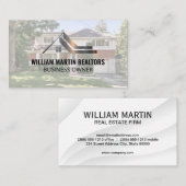 実在Estate Metalロゴ |近所の家 名刺 (正面/裏面)