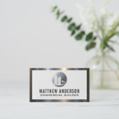 実在Estate Metalロゴ |金属トリム 名刺 (スタンド正面)