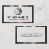 実在Estate Metalロゴ |金属トリム 名刺 (正面/裏面)