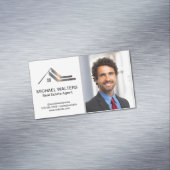 実在Estate Metallic Logo |ビジネスマン マグネット名刺 (インサイチュ)