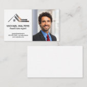 実在Estate Metallic Logo |ビジネスマン 名刺 (正面/裏面)