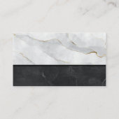 実在Estate Metallic Logo |大理石 名刺 (裏面)