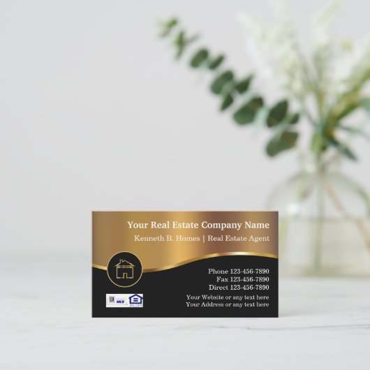 実在Estate MLS Business Card 名刺 (スタンド正面)