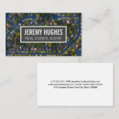 実在Estate Neighborhood Bird's-eyeビュー 名刺 (正面/裏面)