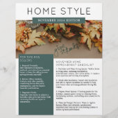 実在Estate November Newsletterプロモーション チラシ (正面)