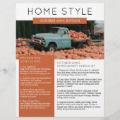 実在Estate October Newsletterプロモーション チラシ (正面)