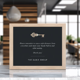 実在Estate Office Breakroom/Kitchen Covid Safety ポスター