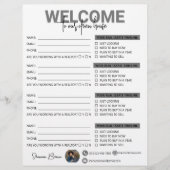 実在Estate Open Houseサインインシート チラシ (正面)