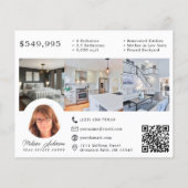 実在Estate Open House招待状写真QRコード チラシ (裏面)