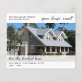 実在Estate Open House招待状写真QRコード チラシ (正面)