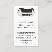 実在Estate Photo Business Card 名刺 (裏面)