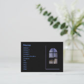 実在Estate Profile Card 名刺 (スタンド正面)