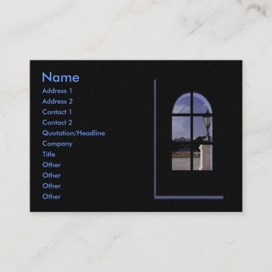 実在Estate Profile Card 名刺 (正面)