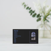 実在Estate Profile Card 名刺 (スタンド正面)