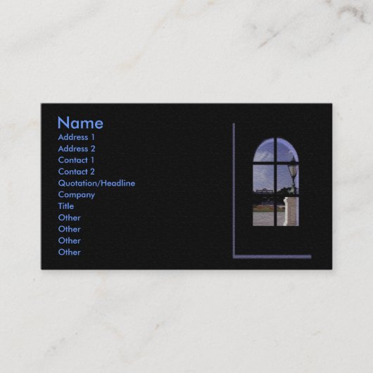実在Estate Profile Card 名刺 (正面)