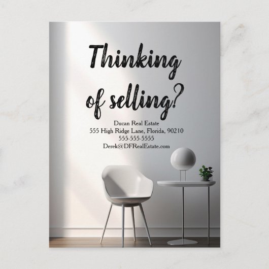 実在Estate Referral Mailer - Sell More with 頭が切れる ポストカード (正面)