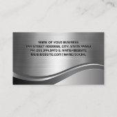 実在Estate Roof Logo |メタリック 名刺 (裏面)