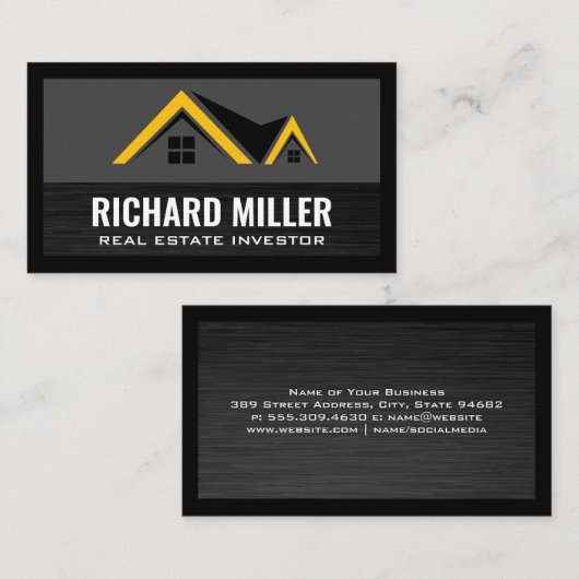 実在Estate Roof Logo 名刺 (正面/裏面)