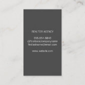 実在Estate Roof Logo | 金ゴールドトリム 名刺 (裏面)