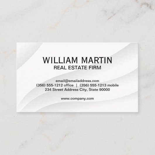 実在Estate Roof Metallic Logo 名刺 (裏面)