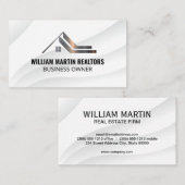 実在Estate Roof Metallic Logo 名刺 (正面/裏面)