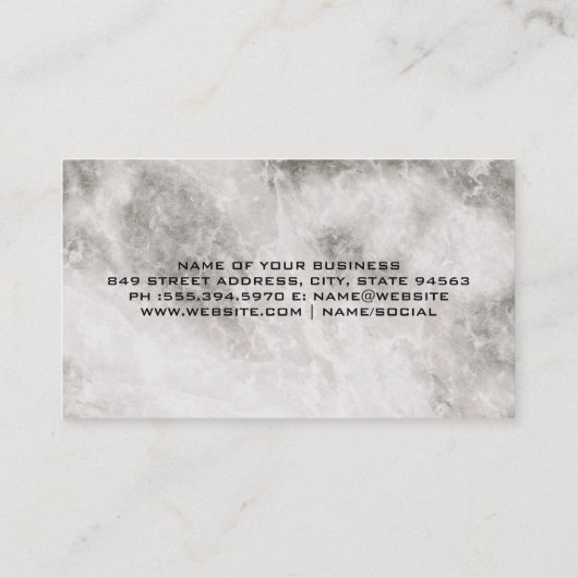 実在Estate Roof Topロゴ | 不動産仲介業者サービス 名刺 (裏面)