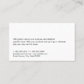 実在Estate Roof Top Business Card 名刺 (裏面)