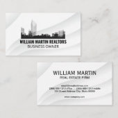 実在Estate Schematicブループリント | アーキテクチャ 名刺 (正面/裏面)