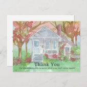 実在Estate Thank You Client Referral ポストカード (正面/裏面)