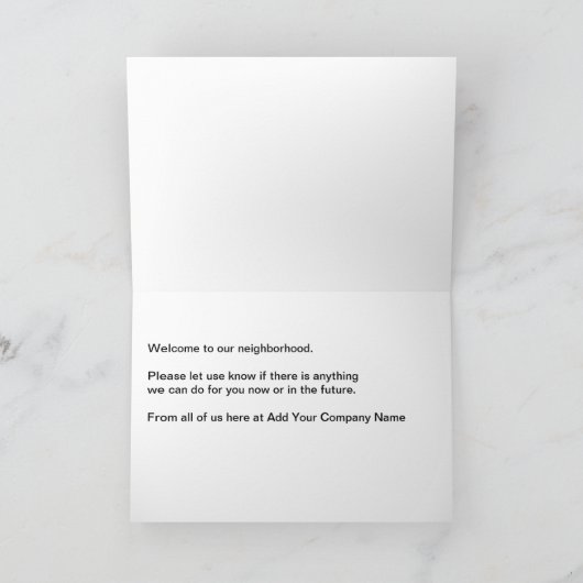 実在Estate Welcome Cards カード (内部)