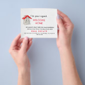 実在ESTATE WELCOME HOME Announcementポストカード チラシ (手)