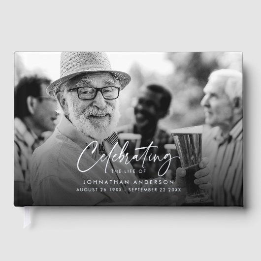 *実在FOIL*ライフのお祝いエレガント2-Photo ゲストブック (正面)