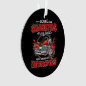 実在Grandpas Ride Motorcycles Motorbike Lover オーナメント (正面)
