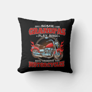 実在Grandpas Ride Motorcycles Motorbike Lover クッション