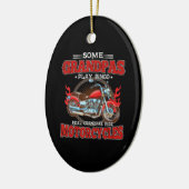 実在Grandpas Ride Motorcycles Motorbike Lover セラミックオーナメント (左)
