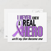 実在HERO 2ソンホジキン病Tシャツ ポストカード (正面/裏面)