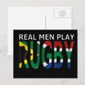 実在Men遊 Rugby South Africa ポストカード (正面/裏面)
