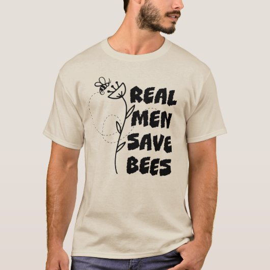 実在MEN  救 BEES  CONSERVATION BEEKEEPER LIGHT T- Tシャツ (正面)