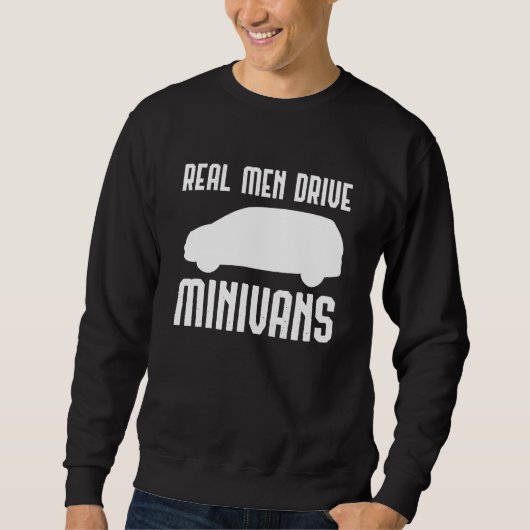 実在MEN DRIVE数々の Minivans Purpose Vehicle スウェットシャツ (正面)